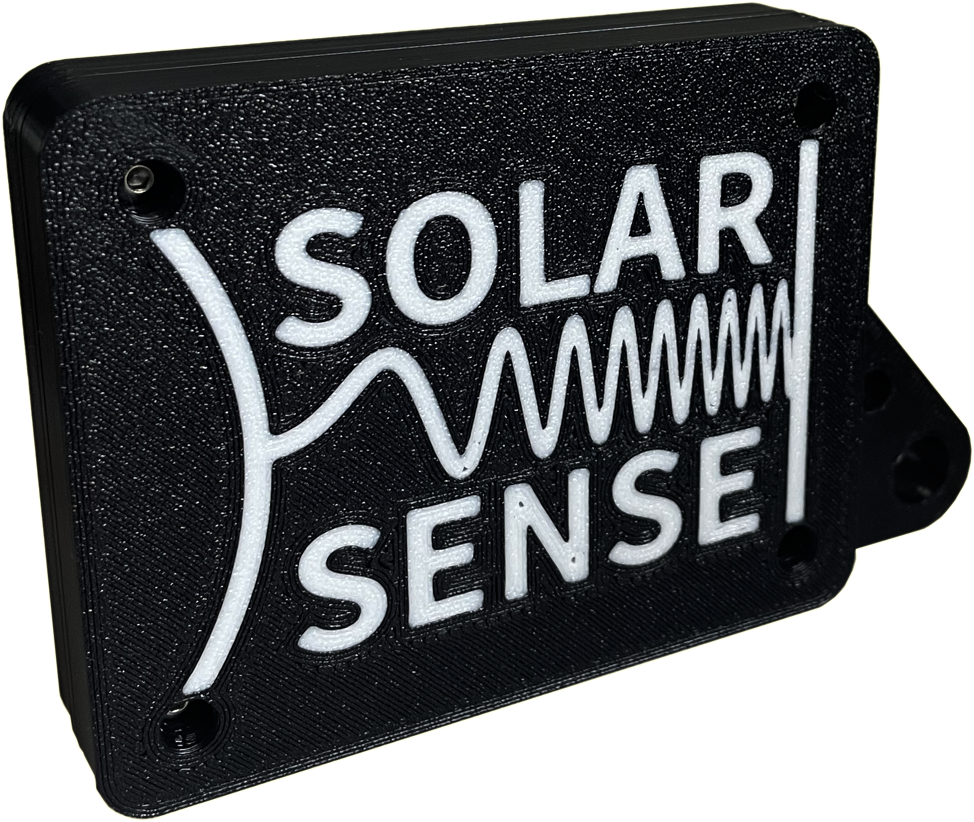 Solar Sense module render with a soft glow on a panel surface
